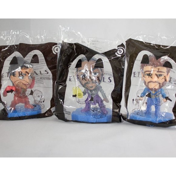 Marvel Eternals McDonald's Happy Meal Toys 2021 Lot of 8 - Picture 10 of 11